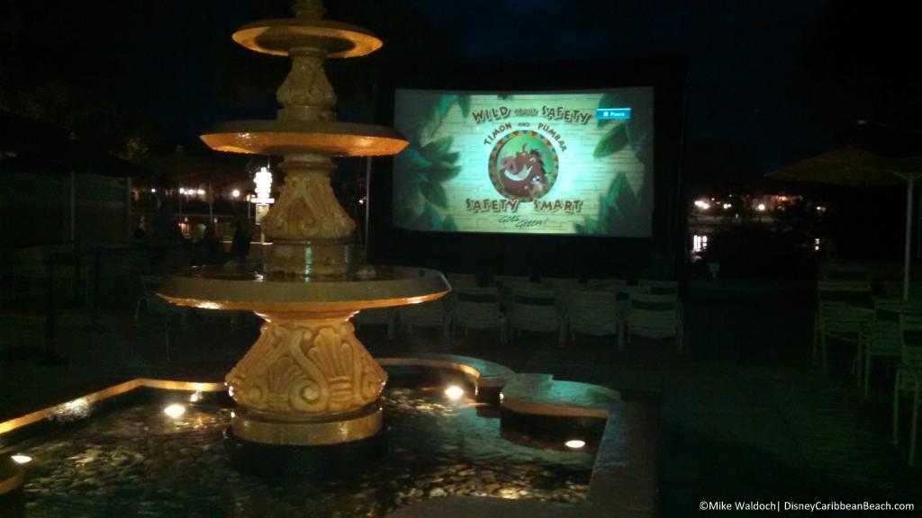 Fountain at night